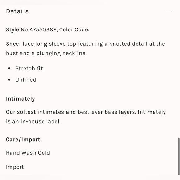 Free People ~ Intimately Free Whimsigoth Black Lace Keyhole Front Top - Picture 10 of 12